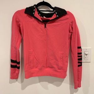 pink zip sweatshirt